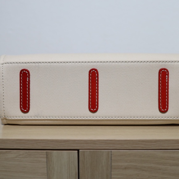 Burberry Blue Label Tote Hand Bag Canvas Beige - Picture 10 of 12